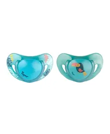 Tigex Smart 2 Silicone Pacifiers - Toucan