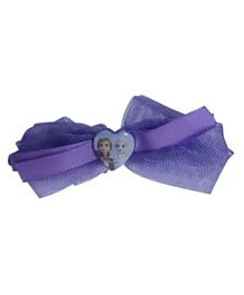 Disney Frozen 2 Hair Band Bow Applique - Purple