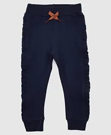 R&B Kids Solid Joggers - Navy Blue