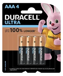 Duracell Ultra Type AAA Alkaline Batteries - Pack of 4
