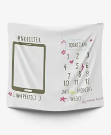 Babies Basic Customizable Milestone Blanket - #No Filter