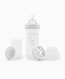 Twistshake Anti-Colic Feeding Bottle White- 260ml