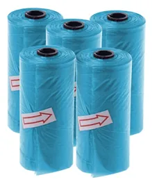 Sunbaby Scented Bag Rolls Blue Pack of 5 - 75 Bags