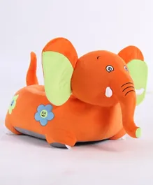 بيبي هاغ - مقعد ناعم على شكل فيل - برتقالي