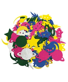 Creativity Intl Themed Corrugated Shapes Space - 100 Pieces