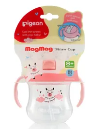 Pigeon Mag Mag Straw Cup Pink - 200 mL