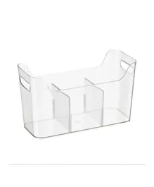 صندوق تقسيم ضيق للمجمد من إنترديزاين - شفاف
