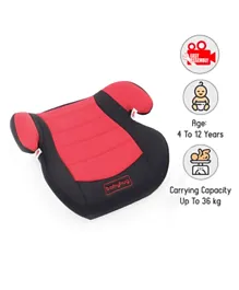 Babyhug High Raise Car Booster Seat - Red & Black