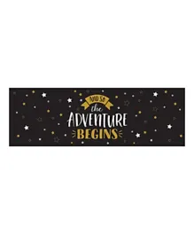 Creative Converting Grad Adventure Giant Party Banner - Black