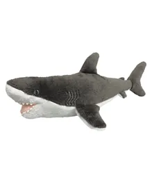 Deluxe Base Eco Buddiez Medium Soft Toy Great White Shark - 40 cm