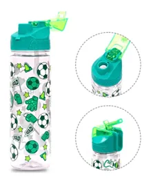 Eazy Kids Tritan Water Bottle Soccer Green - 650mL