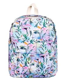 Biggdesign Faces Backpack White - 14 Inches