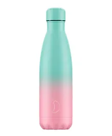 زجاجة ماء تشيليز بتدرج ألوان الباستيل - 500 مل