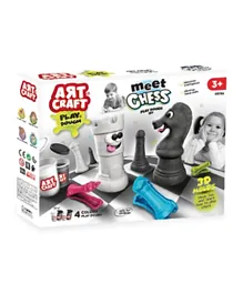 Dede Toys Artcraft Meet Chess Play Dough Set