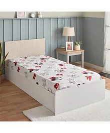 HomeBox Mickey Minnie Single Fitted Sheet