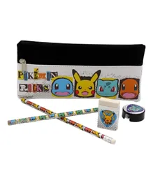 Pokemon Stationery Set With Pencil Case - Pack Of 5