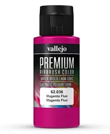 Vallejo Premium Airbrush Color 62.036 Magenta Fluo - 60mL