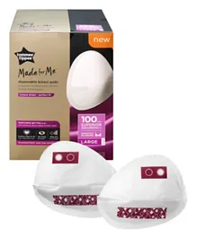 Tommee Tippee Made for Me Daily Disposable Breast Pads Large - Pack of 100