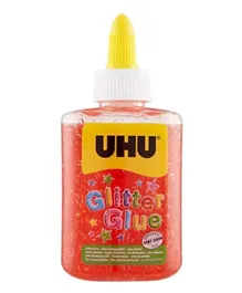 UHU Glitter Glue Red Bottle - 88.5ml