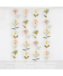 زينة جدار الأزهار ميري ميري بألوان هادئة - 2 متر