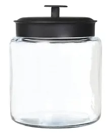 Anchor Hocking Mini Montana Jar with Black Metal Cover - 2.8L