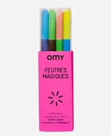 Omy Magic Felt Pen Pack Of 16 - Multicolour