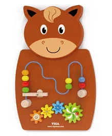 Viga Wire Beads & Gears Wall Toy - Horse