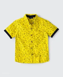 Jam All Over Print Woven Shirt - Yellow