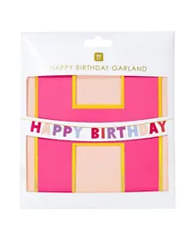 Talking Tables Riotous Rose Happy Birthday Paper Garland