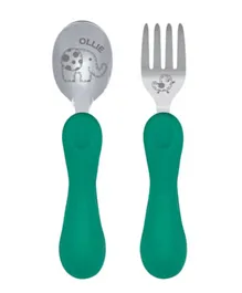 Easy Grip Spoon & Fork Set - Ollie