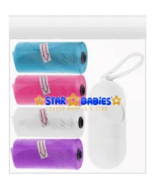 Star Babies Scented Disposable Bags with Dispenser Pack of 4 - 60 Pc