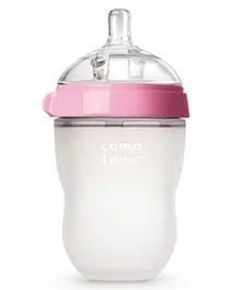 Comotomo Silicone Natural Feel Baby Bottle Pink - 250 ml