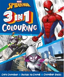 Marvel Spiderman 3 in 1 Colouring - English