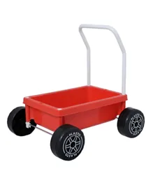 Plasto Baby Walker With Silent Wheels - Red