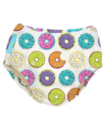 Charlie Banana Reusable Swim Diaper Delicious Donuts Medium  - Multicolour