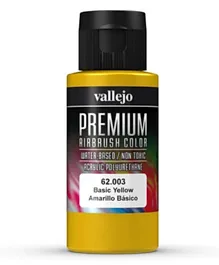 Vallejo Premium Airbrush Color 62.003 Basic Yellow - 60mL