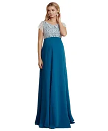 Mums & Bumps Tiffany Rose Eleanor Maternity Gown - Kingfisher