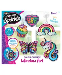 Shimmer n Sparkle Color Changing Window Art - 12 Design Pieces