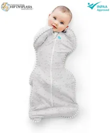 Love to Dream Stage 1 Swaddle Lite 0.2 TOG Small - Grey