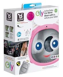 Benbat Oly Active Baby Car Mirror with Remote Control - Pink