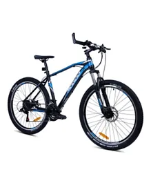 Mogoo Nova Alloy MTB Bike for Adults - 26 Inch, Durable Frame, Comfort Saddle, Non-Slip Pedals, 160-175cm Height, Blue