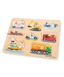 New Classic Toys Peg Puzzle Transport - 8 Pieces