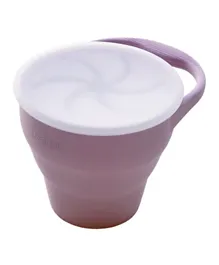 Peanut Silicone Collapsible Snack Cup - Dusty Mauve