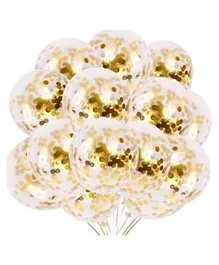 Highland Golden Confetti Balloons - Pack of 10