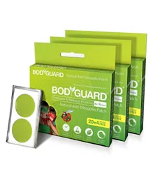 Bodyguard Natural Anti Mosquito Repellent Patch - Pack of 3 (24 Patches Each)