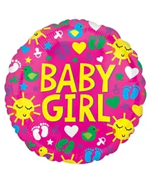 Party Centre Baby Girl Sunshine Fun Foil Balloon - Multicolour