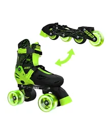 NEON Combo Skates 2 In 1 Quad And Inline Skates For Kids - Green