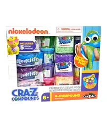 Nickelodeon Cra-Z-Compounds 4 Compound Multi-Pack includes 5 Glitter Add-Ins