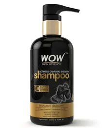 Wow Skin Science Activated Charcoal & Keratin Shampoo - 500ml