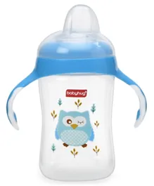 Babyhug Silicone Soft Spout Sipper With Handle Blue - 300 ml